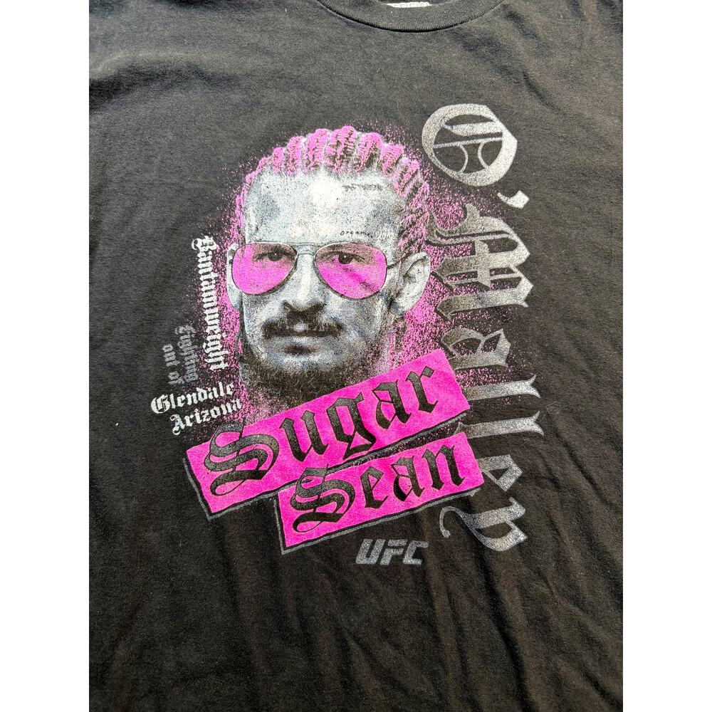 UFC Official Sugar Sean O'Malley Graphic T-Shirt Bantamweight MMA Fighter Tee XS